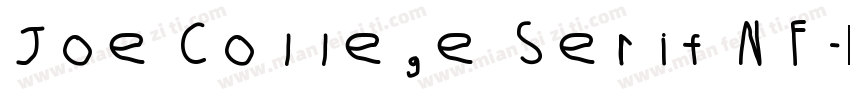 Joe College Serif NF字体转换